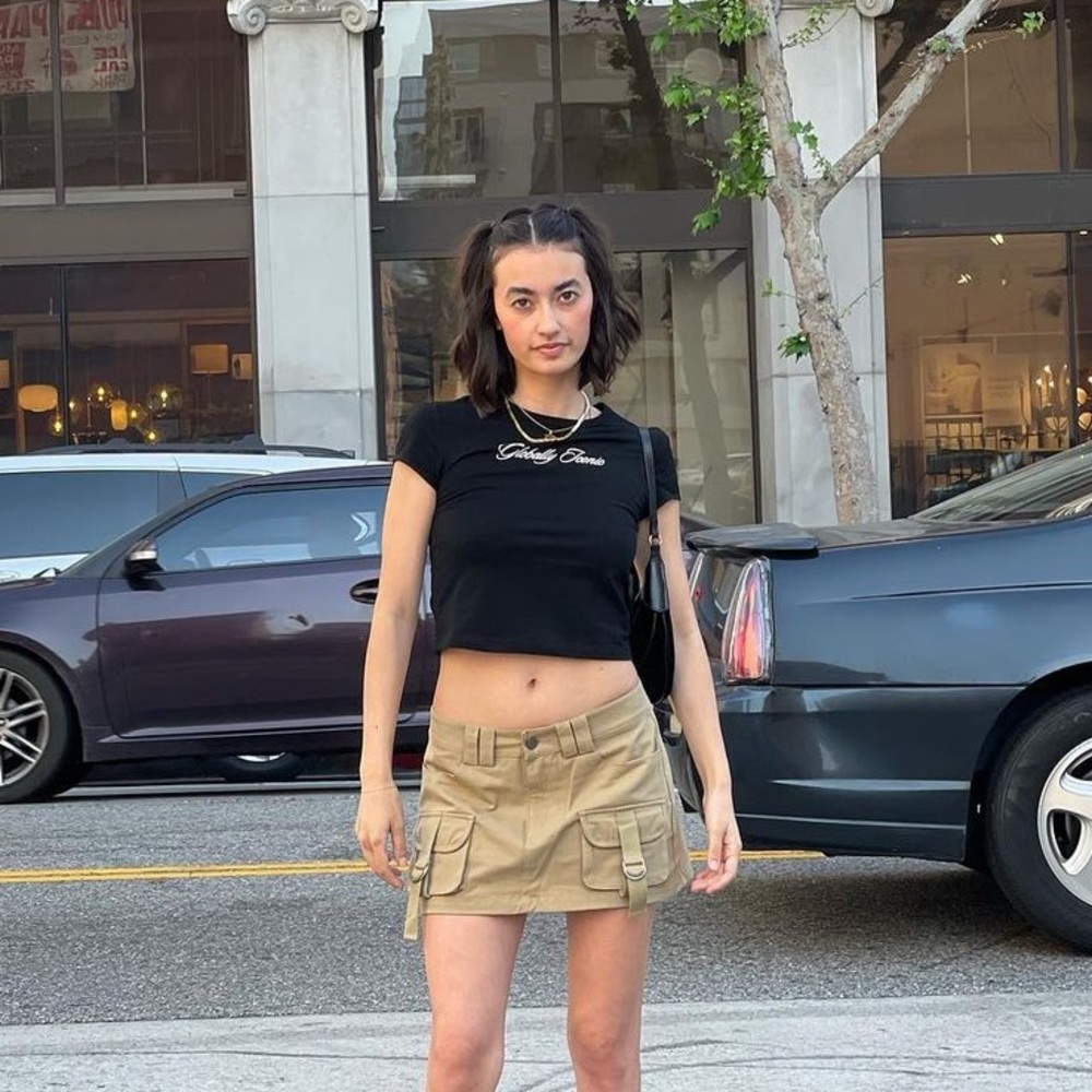 Edikted Low Waist Cargo Skirt